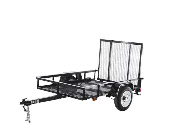 Carry-On Trailer 4′ x 7′ Mesh Floor Utility Trailer with Gate