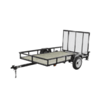 Carry-On Trailer 5-ft x 8-ft Treated Lumber Utility Trailer with Ramp Gate - Image 3