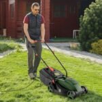 Powerful 12-AMP Electric Lawn Mower, 13.5 Inch Adjustable Cutting Width - Image 2