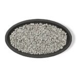 Real Flame 48.25 in. x 28.25 in. Riverside Oval Propane Gas Fire Bowl, Shale