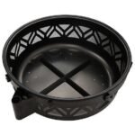 Red Mountain Valley 47 in. Wood-Burning Fire Pit with Adjustable BBQ Grate, Geometric - Image 5