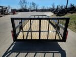 6’4″ x 16 Utility Trailer Double Axle Dovetail With Gate Powder Coated (2) 3500lb Axles - Image 15