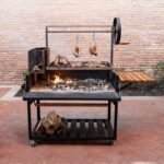 Premium Argentine/Santa Maria BBQ Grill with Wood Fire and Charcoal Grill
