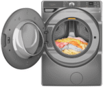 Whirlpool WFW6720RR, 27-Inch, 5.0 cu. ft. Smart Front Load Washer, FreshFlow Vent System, Silver - Image 3