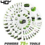 Greenworks Self-Propelled 21-inch Brushless Lawn Mower 40V with 5Ah Battery and Charger - Image 7