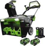 EGO Power+ SNT2405 24-Inch 56V Self-Propelled 2-Stage Cordless Electric Snow Blower with (2) 7.5Ah Batteries & Dual-Port Charger