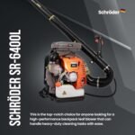 Schröder SR-6400L Backpack Gas Leaf Blower, 3.7 HP Engine - Image 4