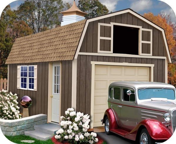 Best Barns Tahoe 12×20 Wood Storage Garage Shed Kit