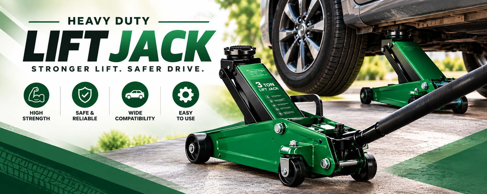 Heavy Duty Lift Jack Banner