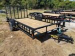 Big Tex 35SA-14BKRSX Single Axle ATV Trailer 83″x14′ Black