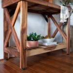 Potting Table/Bench/Serving Bar – Acacia Wood - Image 14