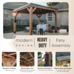Backyard Discovery 12×9.5 Arcadia Gazebo - Image 18