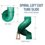 Spiral Left Exit Tube Slide for 5 Foot Decks - Image 3