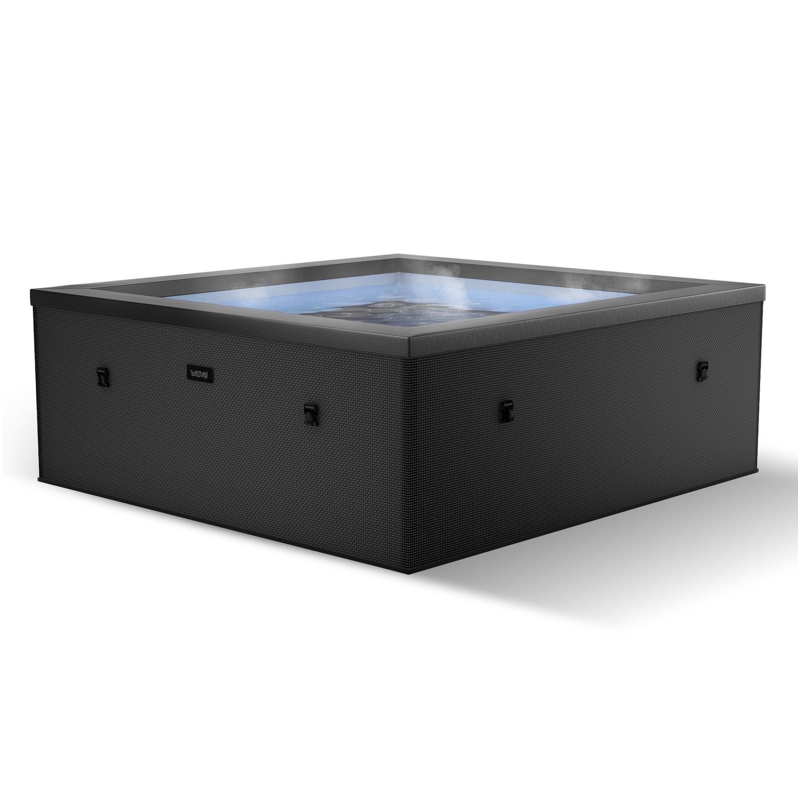 Wave Garda | 4-Person Eco Foam Hot Tub | Integrated Heater | Charcoal Black
