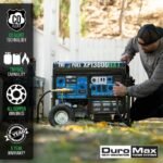 DuroMax XP13000HXT 13,000 Watt Electric Start Tri-Fuel Portable Generator w/ CO Alert - Image 9