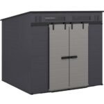Suncast Modernist® 8 ft. x 7 ft. Dual Barn Door Storage Shed - Image 7