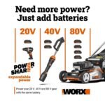 Worx WG471 40V Power Share 20″ Cordless Snow Blower with Brushless Motor - Image 2