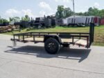 5×12 Powder Coated Dovetail Utility Trailer 3500lb Axle - Image 3