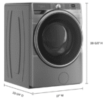 Whirlpool WFW6720RR, 27-Inch, 5.0 cu. ft. Smart Front Load Washer, FreshFlow Vent System, Silver - Image 2