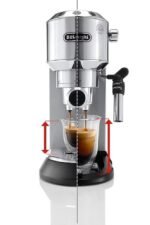 De’Longhi – DEDICA Espresso Machine with 15 bars of pressure and Milk Frother – Metal - Image 5