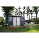 Oakland 11 ft. W x 7.5 ft. D Plastic Storage Shed - Image 2