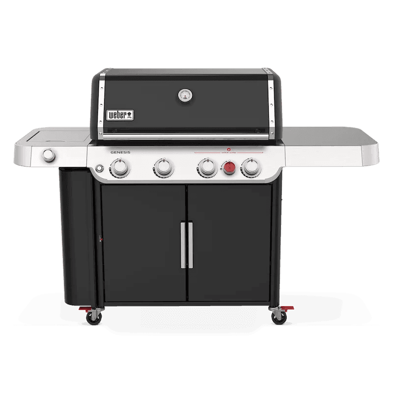 Nexgrill 4-Burner Propane GAS Grill in Black with Side Burner and Stainless Steel Main Lid