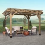 12×10 Fairhaven Pergola, Rustic Finish