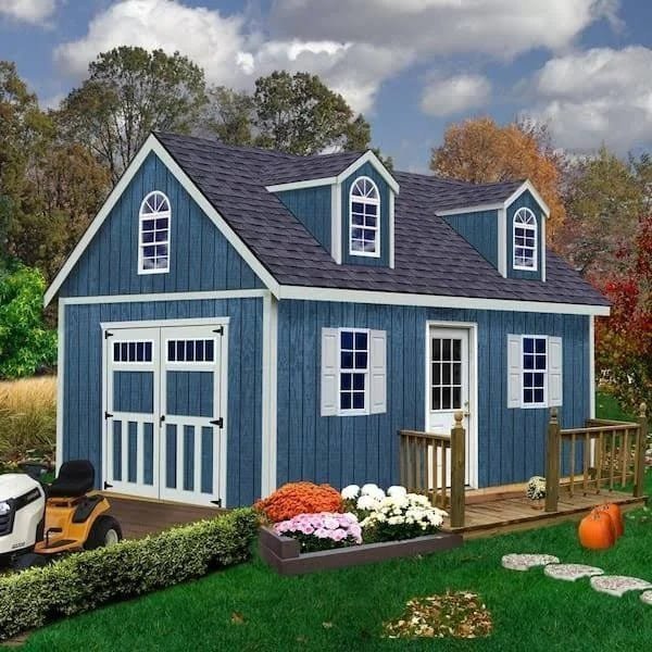Best barns Hampton 12×16 Wood Storage Shed Kit Installation Included