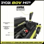 RYOBI 80V HP Brushless 42 in. Battery Electric Cordless Zero Turn Riding Mower Batteries and Charger 80V Batteries 40V - Image 12