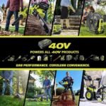 RYOBI 80V HP Brushless 42 in. Battery Electric Cordless Zero Turn Riding Mower Batteries and Charger 80V Batteries 40V - Image 2