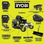 RYOBI 80V HP Brushless 42 in. Battery Electric Cordless Zero Turn Riding Mower Batteries and Charger 80V Batteries 40V - Image 5